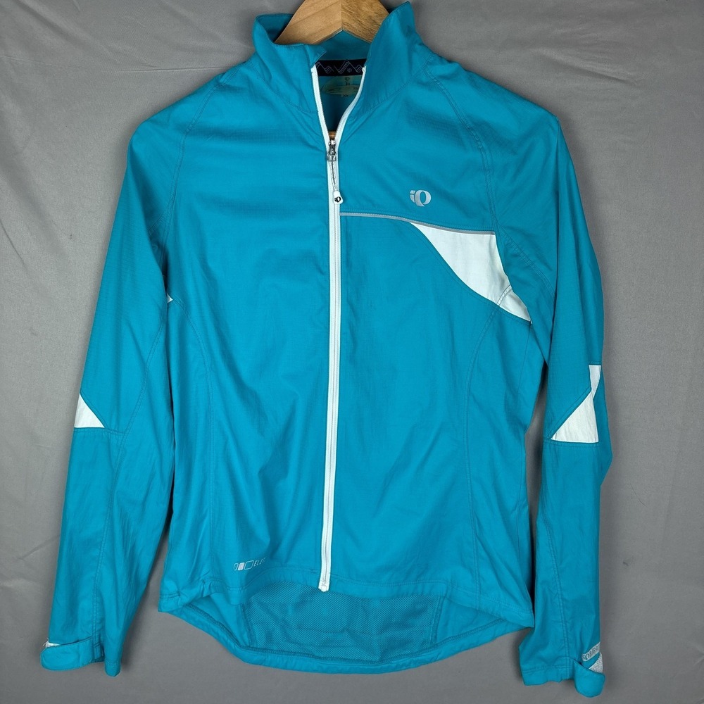 Pearl Izumi Teal Blue and White Women's Cycling Jacket